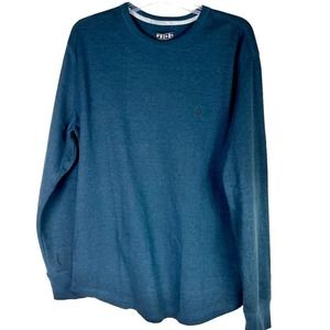 Volcom Teal Waffle Knit pullover size L-XL